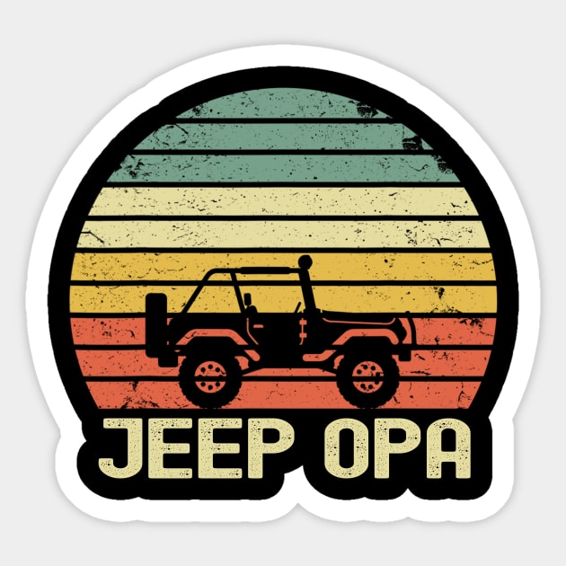 Jeep Opa Vintage Jeep Sticker by Oska Like